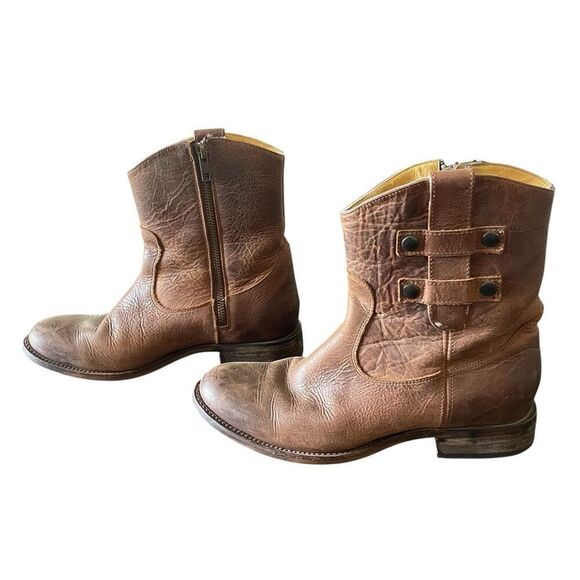 Justin Brown Leather MSL105 Western Cowgirl Work Boots Women’s Size 7.5B 7.5 B - Picture 2 of 8
